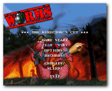 Worms Title Screen Worms Title Screen
