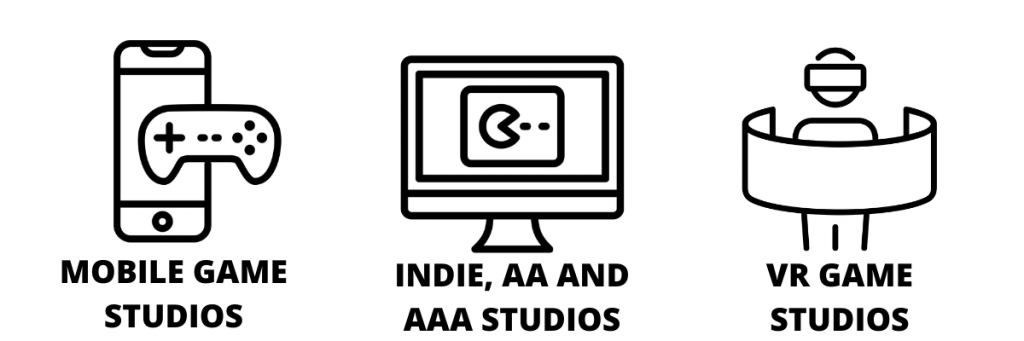 Mobile Game Studios, Indie AA and AAA Studios, VR Game Studios