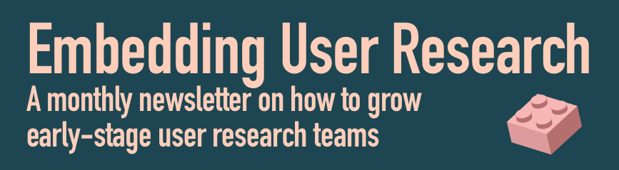 Embedding User Research Teams Banner