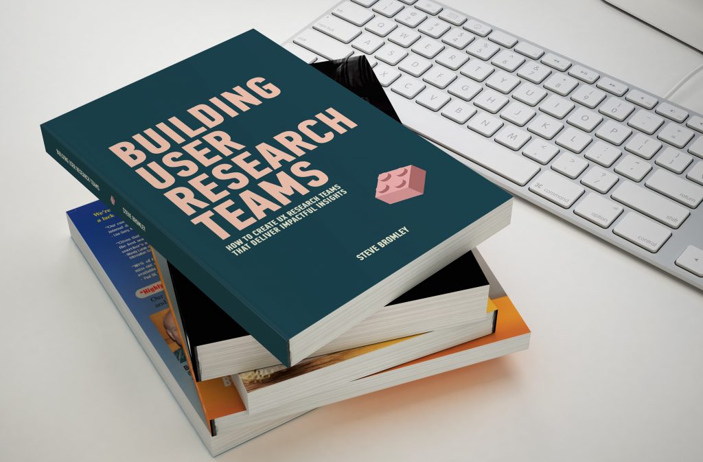 How to set up a new user research team book